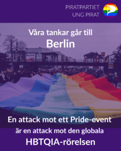Piratpartiet och Ung Pirat går ut i ett gemensamt inlägg med orden 